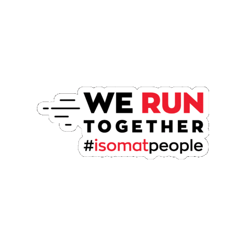 Run Running Sticker by ISOMAT