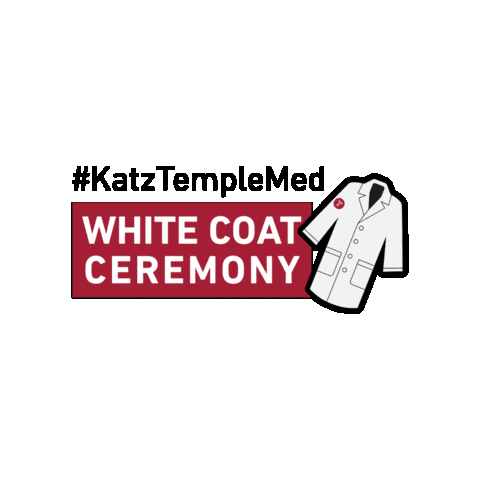 Whitecoat Sticker by Temple Med School