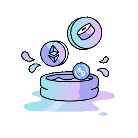 Crypto Pool Sticker by Burnt Toast ®