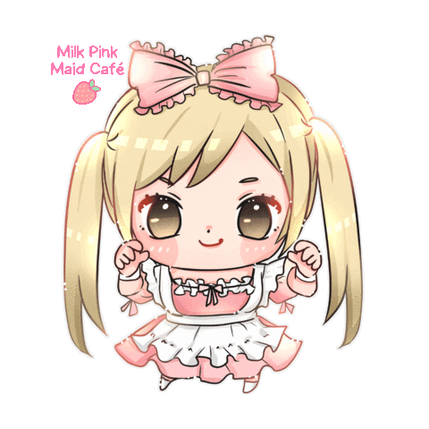 ❤ Milk Pink Maid Cafe ❤ Sticker
