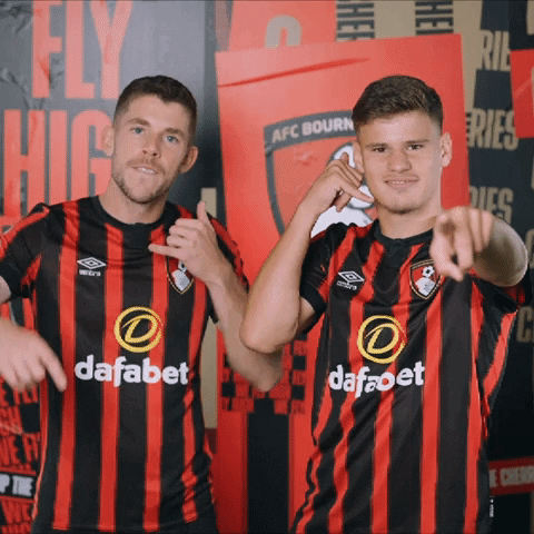 Best Friends Football GIF by AFC Bournemouth