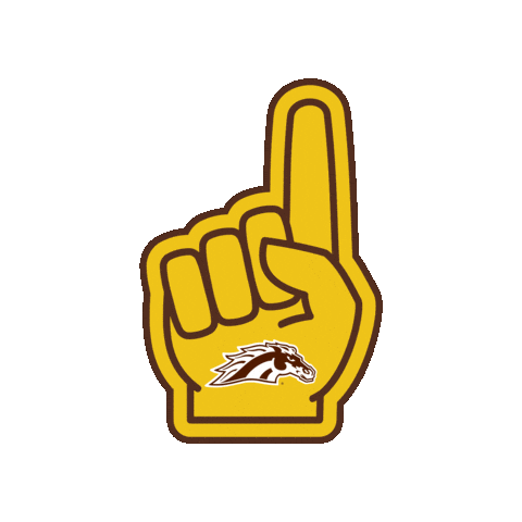 Number 1 Sticker by WMU Broncos