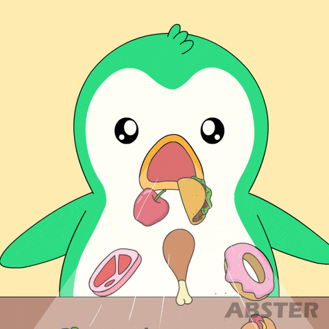 Hungry Penguin GIF by Abster