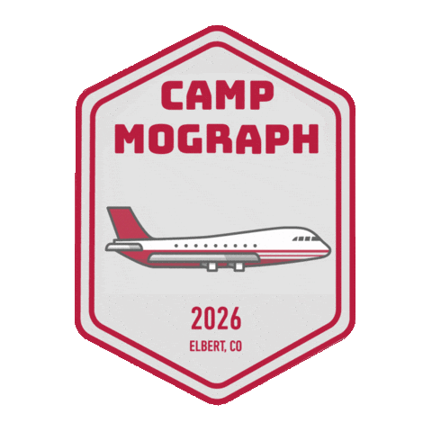 Fly Camp Sticker by Mograph