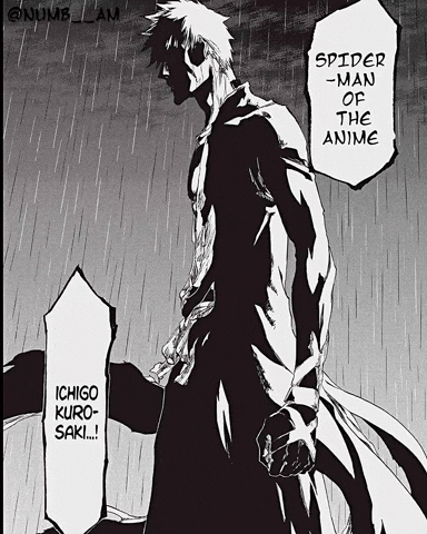 Ichigo Kurosaki Spiderman GIF