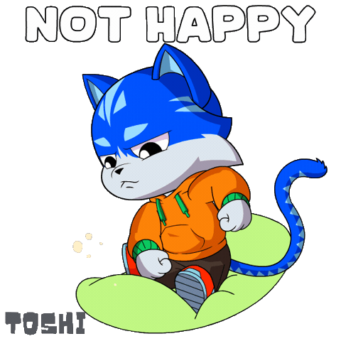 Frustrated Leave Me Alone Sticker by Toshithecat