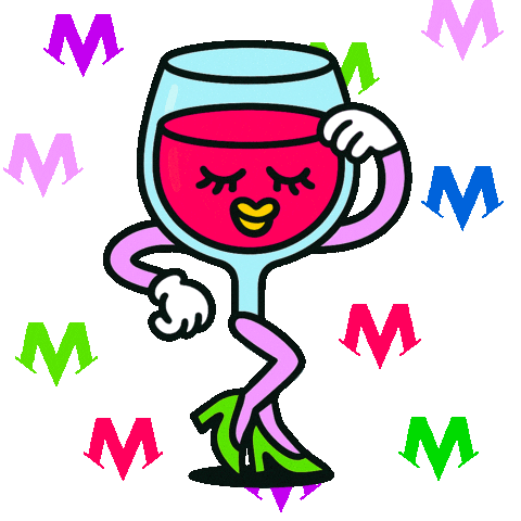 Wine Character Sticker by marcincak