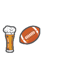 Football und Weizen Sticker