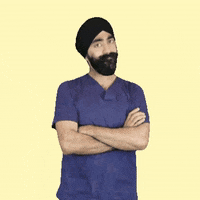 Arms Crossed Disapprove GIF by Jaz Gulati - Protrusive Dental Podcast