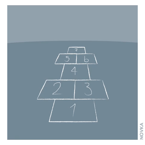 Hopping Black Swan GIF