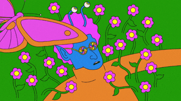 Cartoon Flowers GIF by LSD