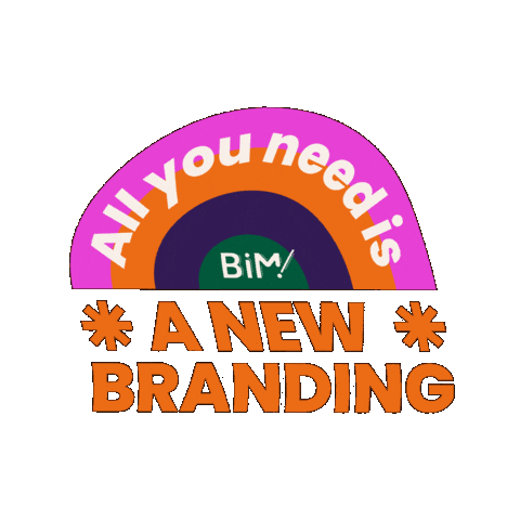 Rainbow Branding Sticker by STUDIO BIM!