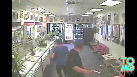 surveillance camera fail GIF