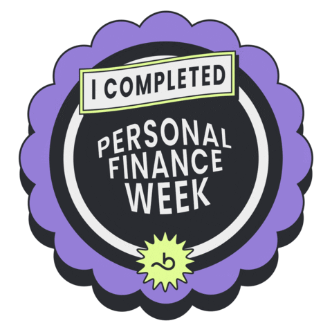 Personal Finance Week Sticker by Booksy