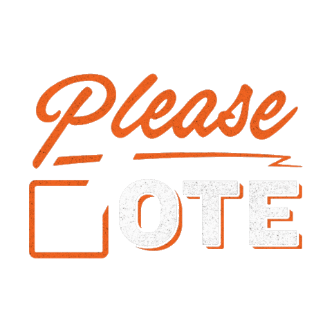 Please Vote Sticker by Threadless