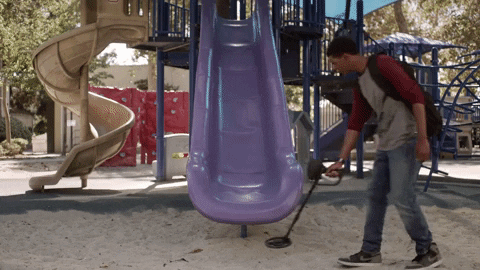 Image result for metal detector gif