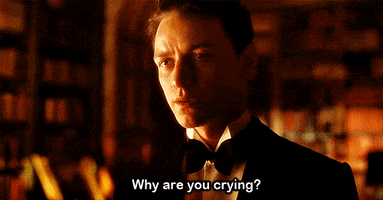 why are you crying james mcavoy GIF