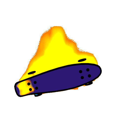 Fire Jump Sticker