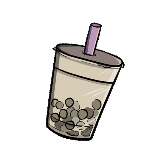 Bubble Tea Boba Sticker by Dami Lee for iOS & Android | GIPHY