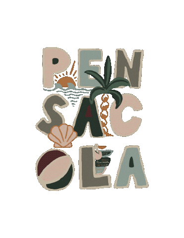 Happy Pensacola Beach Sticker