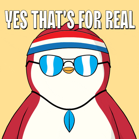 Not Lying For Real GIF by Pudgy Penguins
