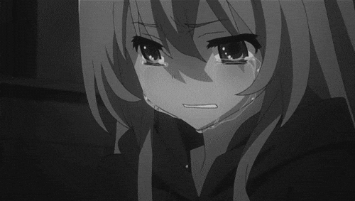 happy crying anime girl gif