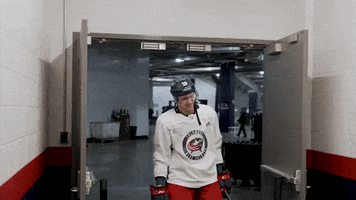 Happy Laugh GIF by Columbus Blue Jackets