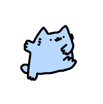 Happy Blue Cat GIF by sillynub