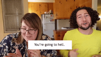 going to hell comedy GIF by Meghan Tonjes