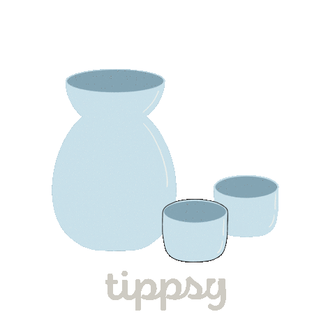 tippsy sake Sticker