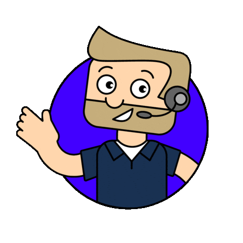 Louis Waving Sticker by BeruflicheFortbildungszentren