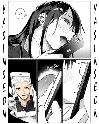 Yuji Licking Phone GIF
