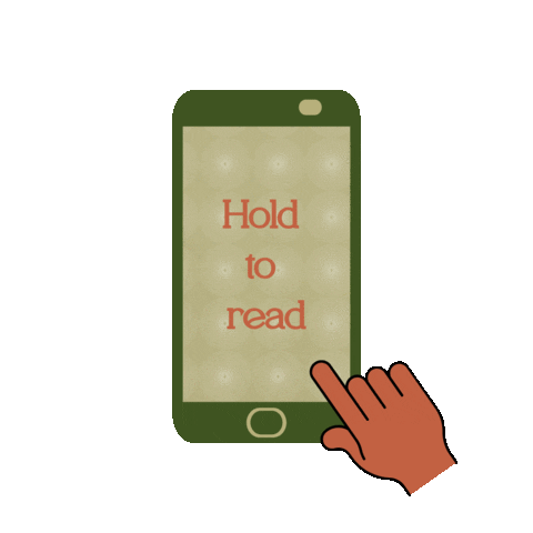 Hold To Read Sticker