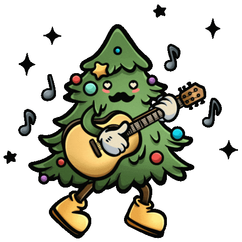 Christmas Tree Dancing Sticker