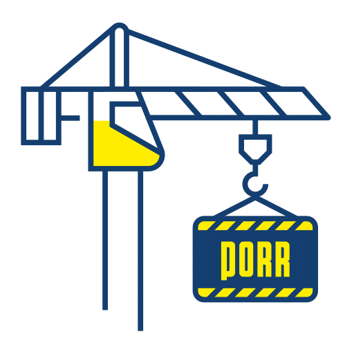 Construction Lifting Sticker by PORR Group