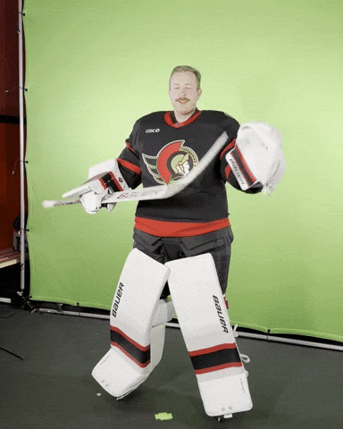 Linus Ullmark GIF by ottawasenators