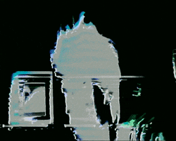 nicolaslalonde glitch vhs videoart self-portrait GIF