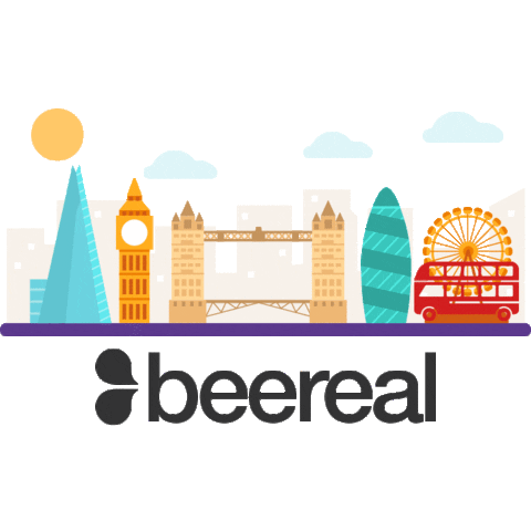 Beereal London Sticker by BeeReal