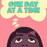 One day at a time thought bubble