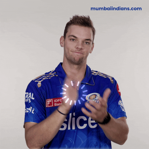Clapping Cricket GIF by Mumbai Indians