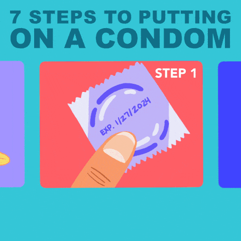 7 pteps to putting on a condom