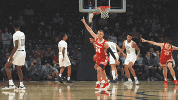 College Basketball Celebration GIF by Wisconsin Badgers