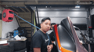muscles showing off GIF by Yiannimize