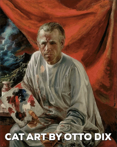 Otto Dix Cat GIF