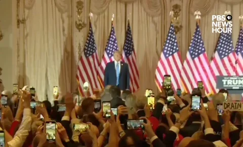 Standing Donald Trump GIF