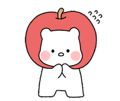Sad Apple Sticker