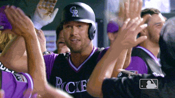 holliday fives GIF by MLB