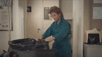 amy sedaris janitor GIF by truTV’s At Home with Amy Sedaris