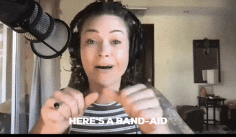 Sorry Band Aid GIF by WAVE Podcast Network