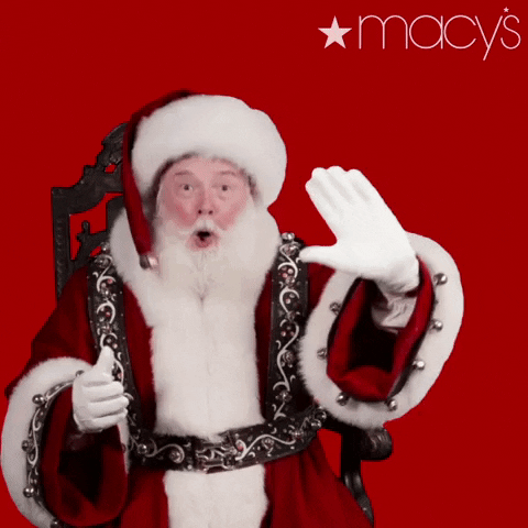 Santa Claus Reaction GIF by Macy's - Find & Share on GIPHY